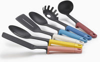 Joseph Joseph Elevate - Kitchen tools & gadgets Carousel 6-Piece Utensil Set with rotating stand, Ergonomic silicone handles, non stick head- Blue Multicolour thumbnail 4