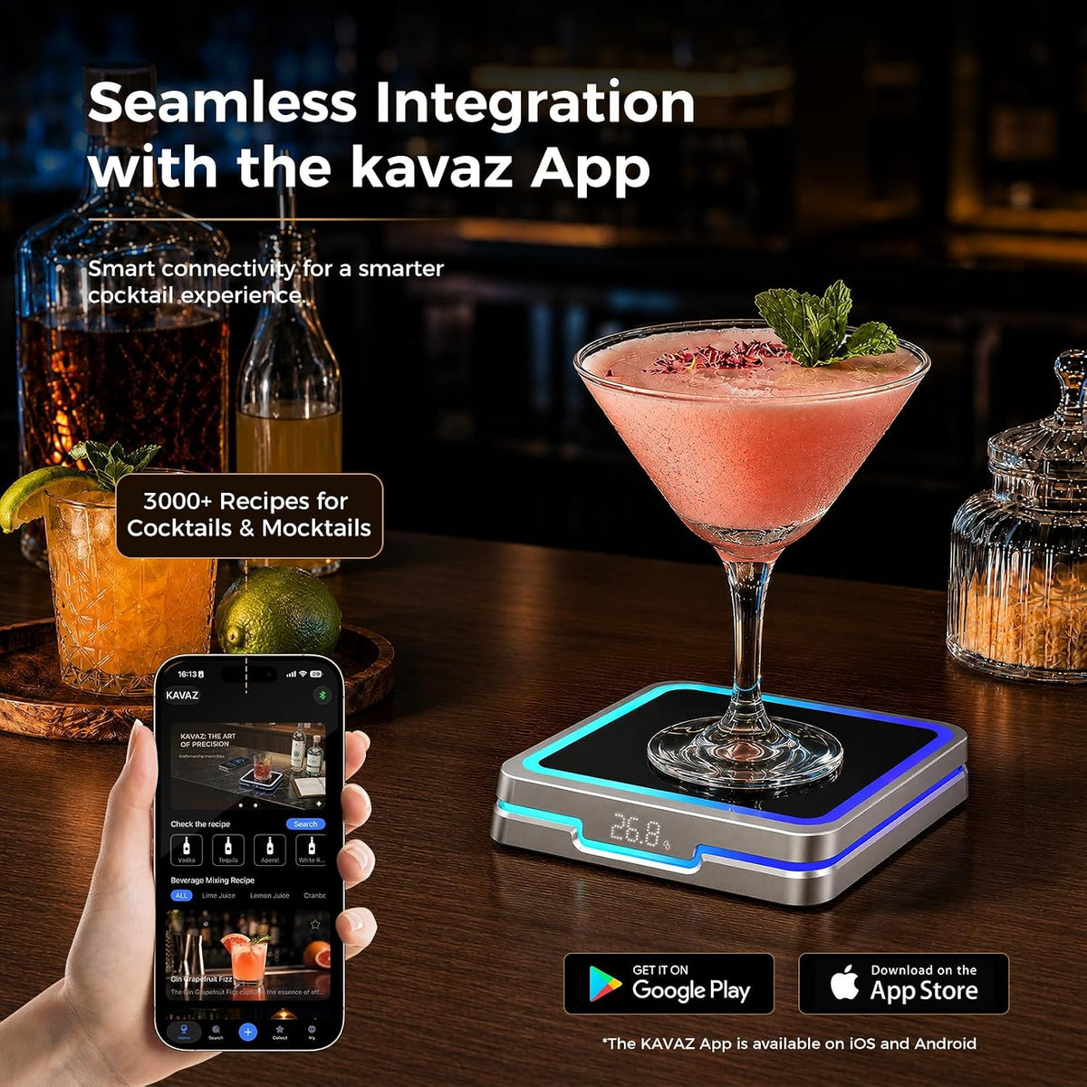 Smart Cocktail Maker LED Guided Mixing Device with App Control - View 4