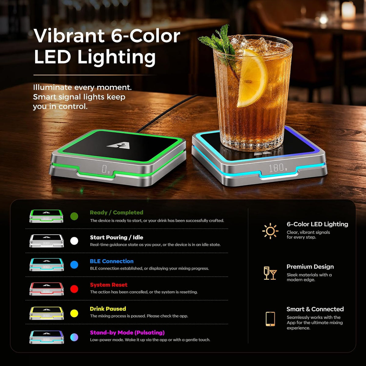 Smart Cocktail Maker LED Guided Mixing Device with App Control — image 5