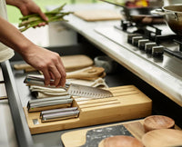 Joseph Joseph Elevate Kitchen Knives 5-piece Japanesse Stainless Steel Knife Set with, in Drawer Bamboo Block Organiser Tray thumbnail 3