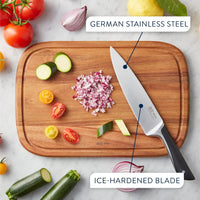 Tefal Jamie Oliver 3-Piece Kitchen Knife Set, Chef, Utility, Paring thumbnail 3